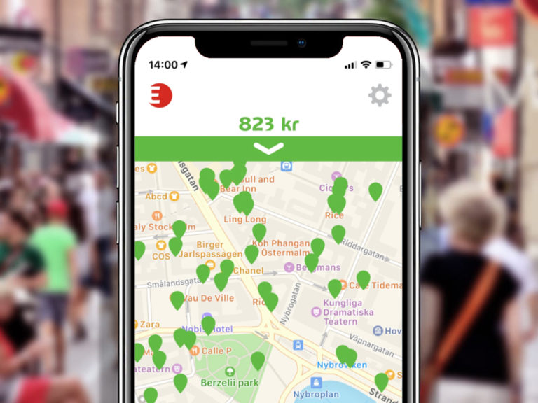 Mobilskärm som visar MyEdenred-appen